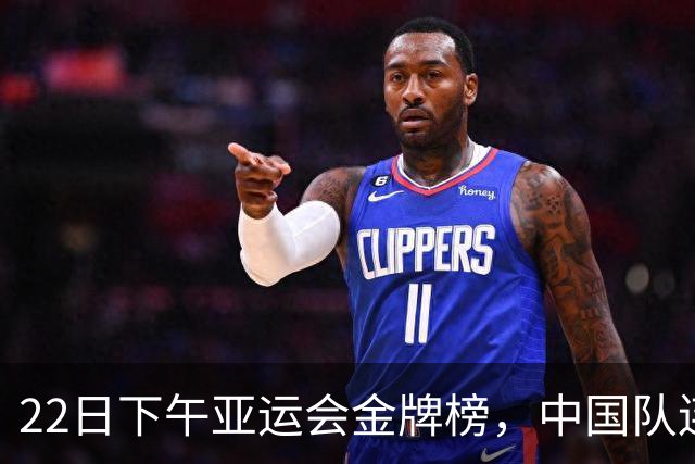 22日下午亚运会金牌榜，中国队连夺6金，甩开日本韩国，31金领跑